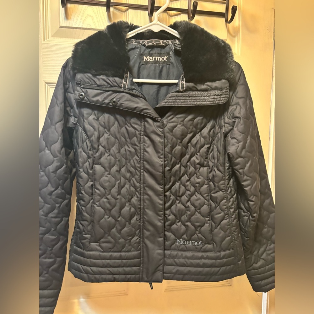 Marmot Women's Black Quilted Ski Jacket